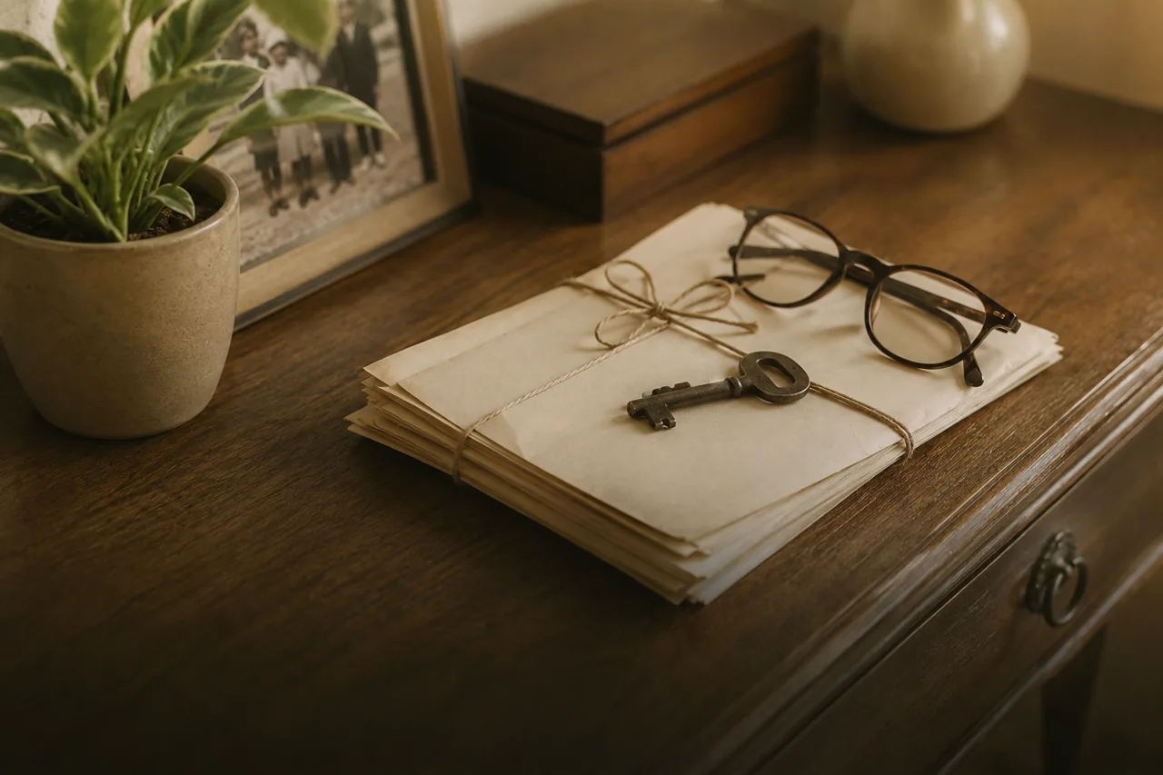 Familiar faleceu e há bens para regularizar: documentos, chave antiga e retrato de família
